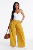 Solid Color Wide Leg Pants SH-391660