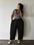 Solid Color Pleated Casual Loose Pants SH-391656