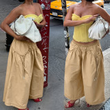 Casual Pleated Loose Wide Leg Pants SH-391658