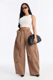 Solid Color Wide Leg Pants SH-391660