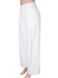 Press Pleated Solid Color Loose Trousers SH-391659
