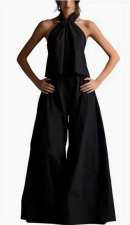 Halterneck Sleeveless Top Two Piece Pants Set GXBQ- F1007