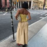 Casual Pleated Loose Wide Leg Pants SH-391658