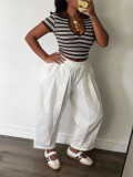 Solid Color Pleated Casual Loose Pants SH-391656