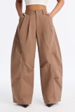 Solid Color Wide Leg Pants SH-391660