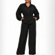 Lapel Neck Shirt Wide Leg Pants 2 Piece Set NY-3955