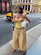 Casual Pleated Loose Wide Leg Pants SH-391658