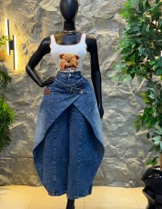 Fashion Loose Denim Wide Leg Pants SH-391594