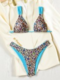 Print Color Block Bikinis Two Piece Swimsuit CASF-6843