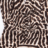 Long Sleeve Backless Print Mini Dress GDSF-Q26DS196
