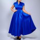 Plus Size Short Sleeve V Neck Maxi Dress GATE-643