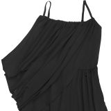 Solid Color High Split Spaghetti Strap Maxi Dress BY-7808