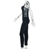 Solid Color Sport Skinny Jumpsuit GJYO-JP006096