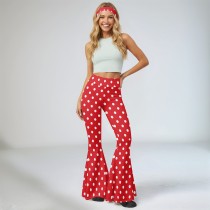 Casual Printed Micro Flare Pants(With Headscarf) QXLB-XRB-IENTL0