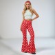 Casual Printed Micro Flare Pants(With Headscarf) QXLB-XRB-IENTL0