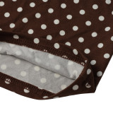 Polka Dots Printed Halterneck Bandage Jumpsuit MZ-26013