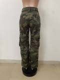 Camouflage Printed Loose Straight Pants LSD-2612