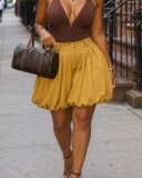 Ruched Loose Wide Leg Shorts LSD-2988