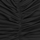 V Neck Cross Hollow Out Split Maxi Dress BY-7802
