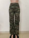Camouflage Printed Loose Straight Pants LSD-2612