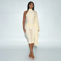 Single Shoulder Long Sleeve Backless Seventh Jumpsuit GDSF-J26JP392