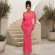 Solid Color One Shoulder Ruched Maxi Dress CYA-902514