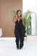Halterneck Deep V Neck Ruffles Jumpsuit GTYZ-7626
