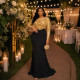 Contrast Color Long Sleeve Sequin Maxi Dress CYA-902515