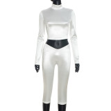 Solid Color Long Sleeve Two Piece Pants Set MXBF-Y26ST326