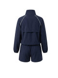 Contrast Color Zipper Sport Two Piece Short Set HNIF-SR006