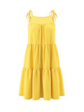 Plus Size Solid Color Loose Mini Dress HNIF-DJP002
