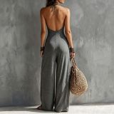 Sleeveless Off Shoulder Backless Jumpsuit SHD-8519