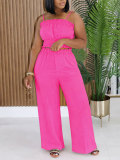 Solid Color Sling Vest Two Piece Pants Set HNIF-GY332