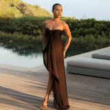 Off Shoulder Solid Irregular Dress GZJQ-K6D16719A