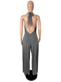 Sleeveless Off Shoulder Backless Jumpsuit SHD-8519
