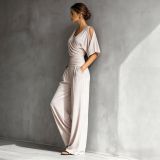 Sexy V Neck Off Shoulder Jumpsuit SHD-8518