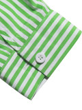 Stripe Long Sleeve Shirt Two Piece Shorts Set HNIF-HX002
