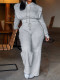 Solid Color Long Sleeve 2 Piece Pants Set HNIF-GY353