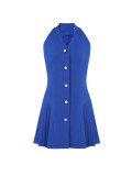 Solid Color Halterneck Sleeveless Mini Dress HNIF-GY340