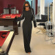 Lace Patchwork See Through Maxi Dress GZJQ-K6D16633A