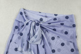 Slash Neck Polka Dot Sport Two Piece Set GJYO-JS919221