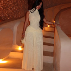 Sleeveless Solid Color Maxi Dress GJYO-JD305858