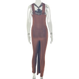 Solid Color Sleeveless Jumpsuit GJYO-JP006391