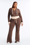 Patchwork Contrast Color Two Piece Pants Set YMEF-59123