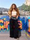 Letter Printed Patchwork Loose Jeans GYLN-1060