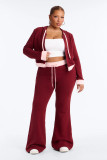 Patchwork Contrast Color Two Piece Pants Set YMEF-59123