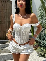 Hollow Out Embroidery Sling Tank Top GPBY-VE8539
