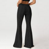 Lace See Through Micro Flare Pants GNZD-60372PBZ