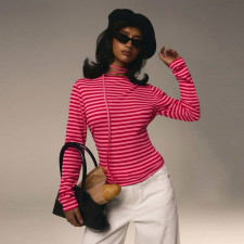 Stripe Long Sleeve Tops GNZD-60336TBZ