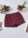 Snake Printed Solid Color Short GNZD-11895PBM